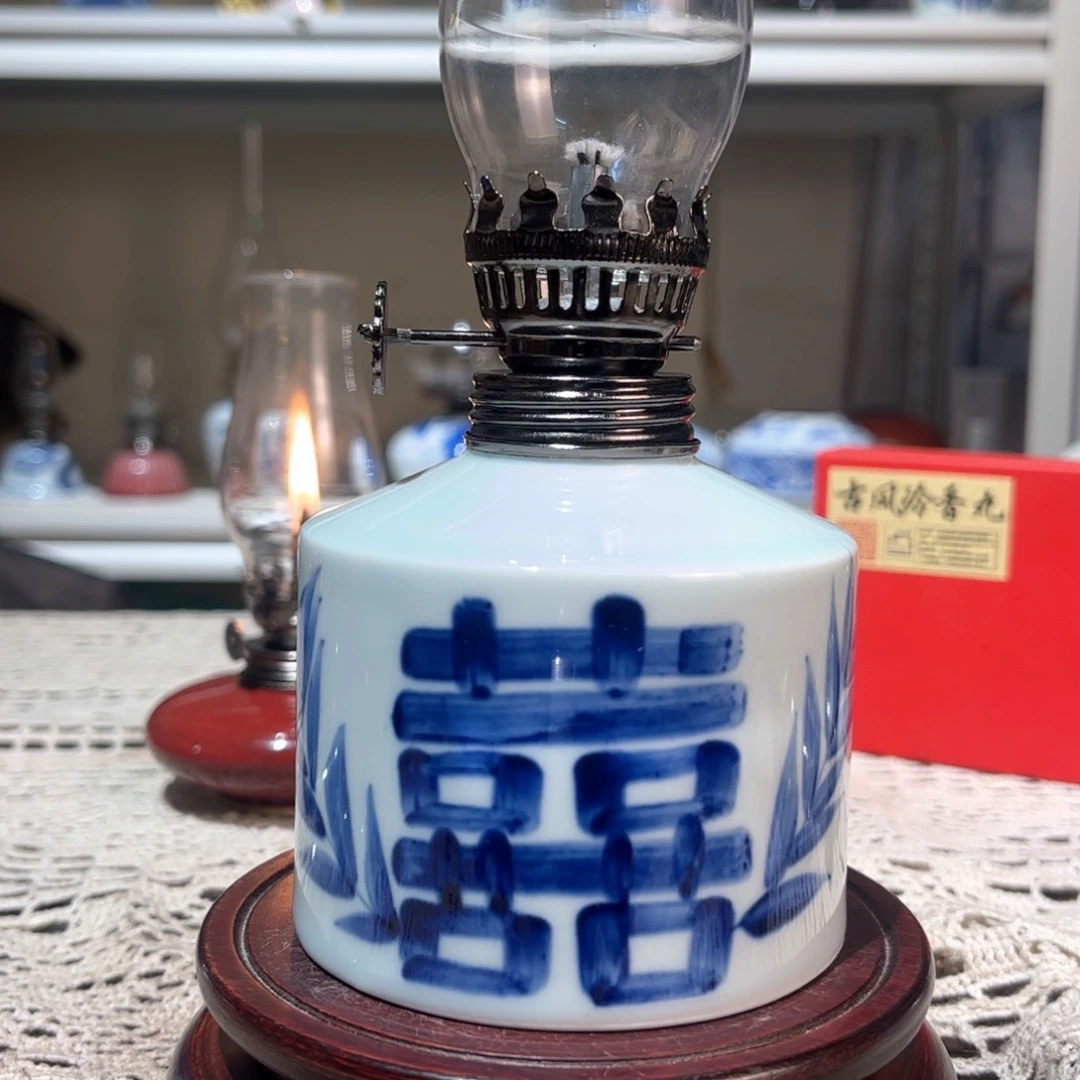 摆件景德镇陶瓷香薰灯