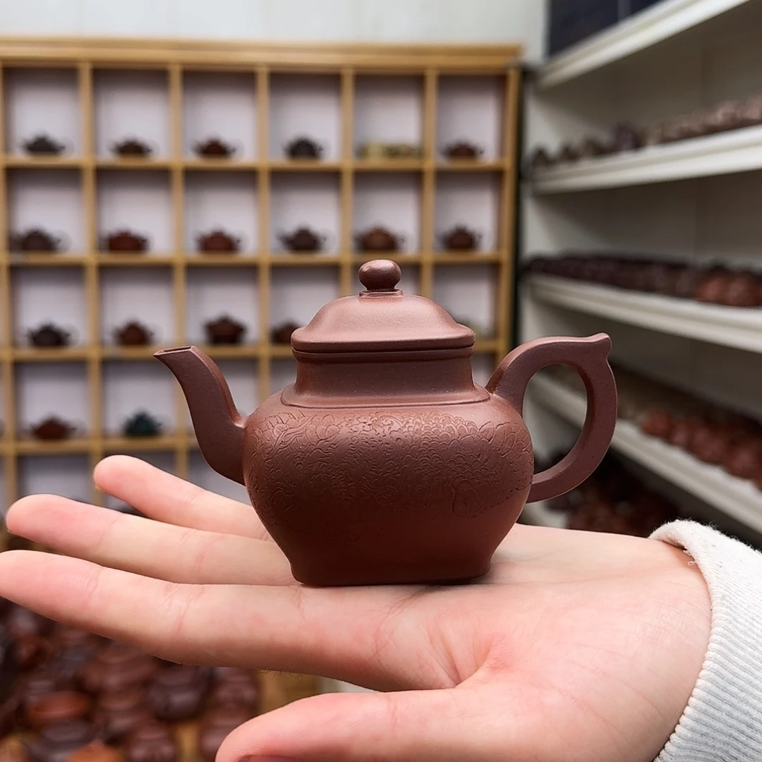 紫砂茶壶四方宫灯160cc