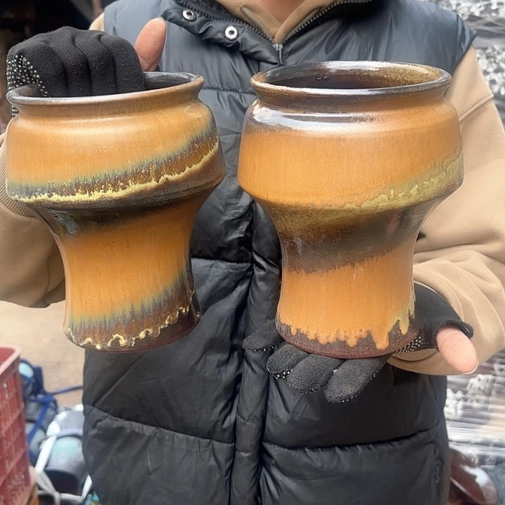 红陶精品火锅两个口径13高18