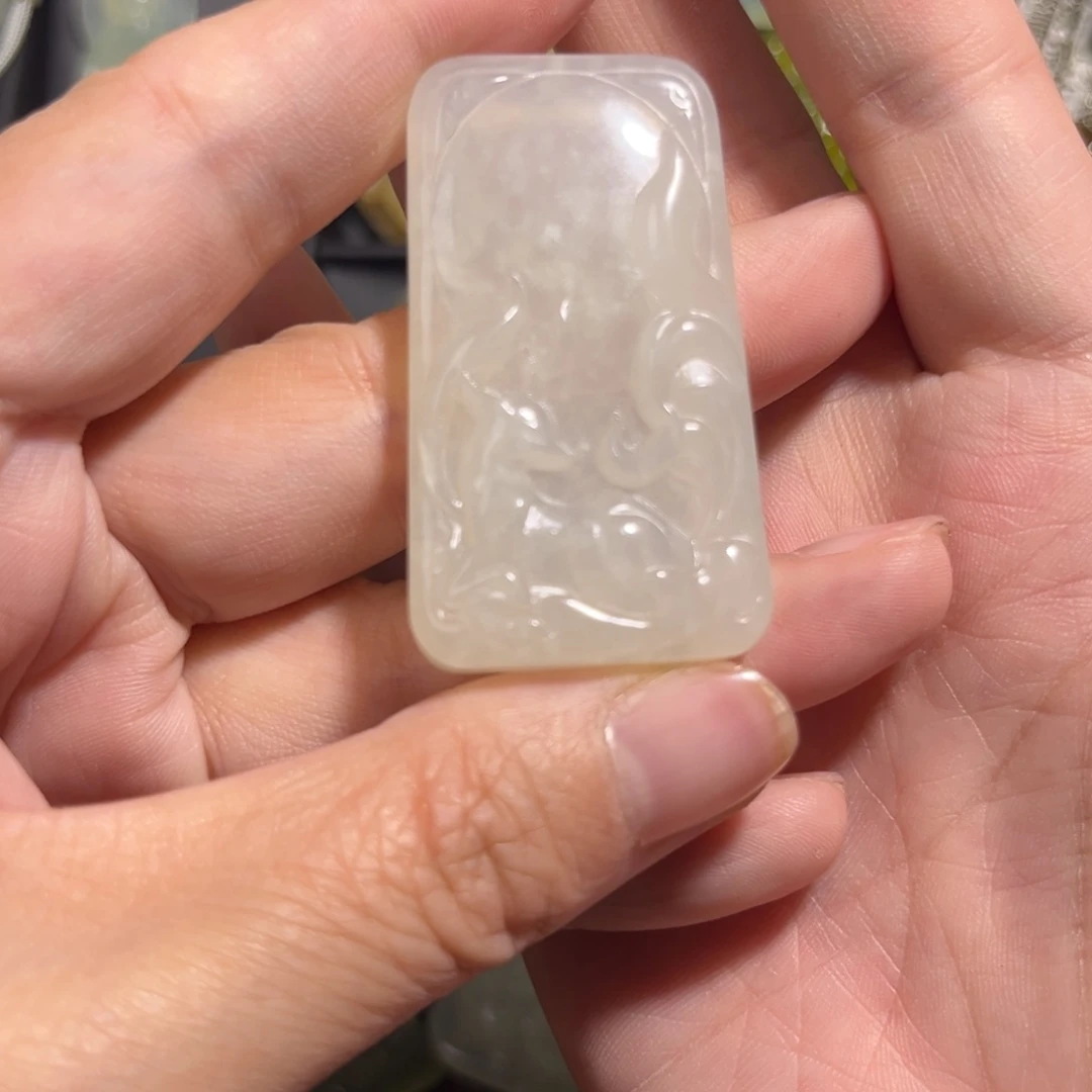 蛇纹石玉未镶嵌吊坠(不含链)