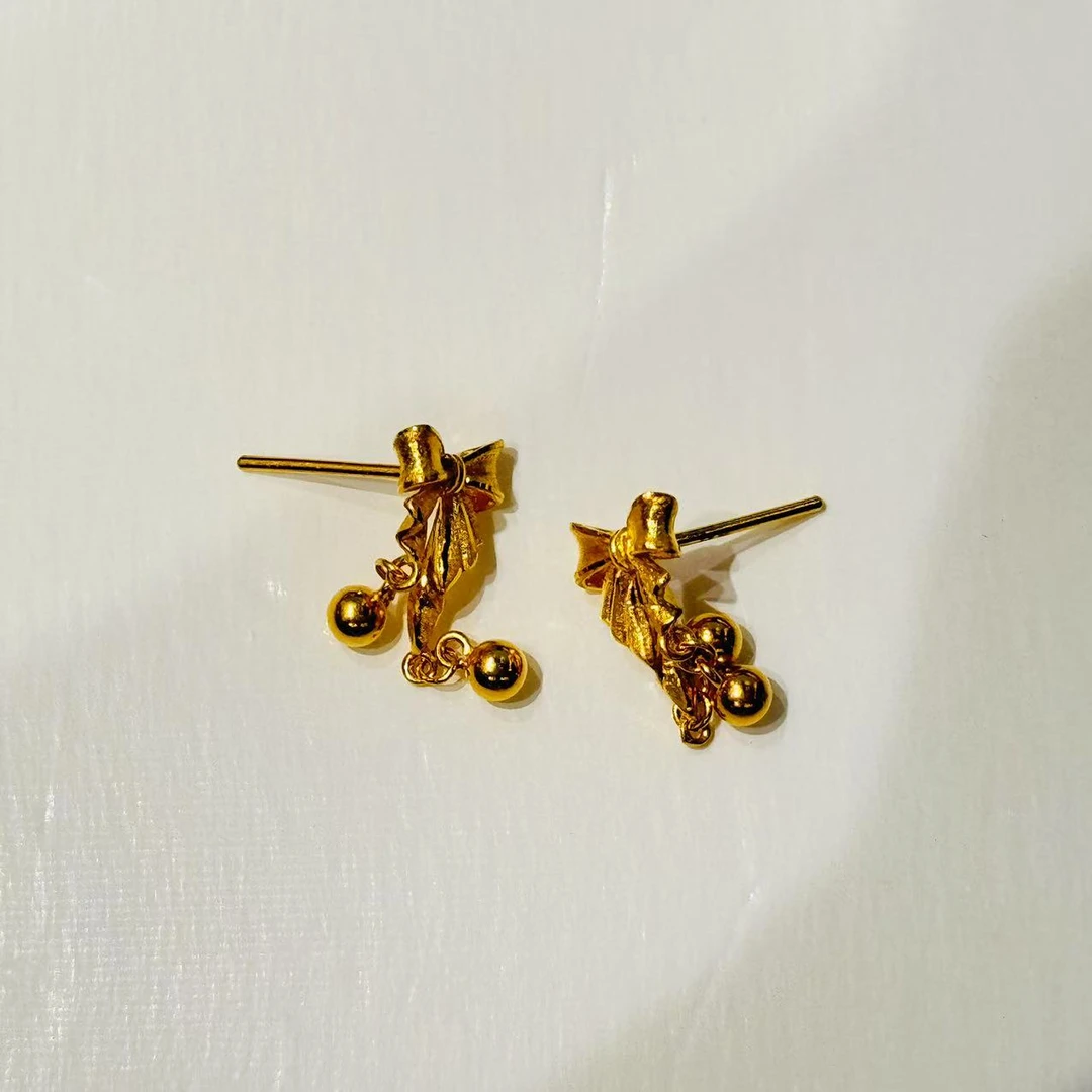 【小云专享】足金999饰品 时尚耳钉 3.29 GP