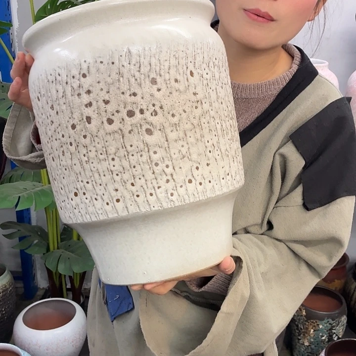 24×31 -粗陶花盆有孔-买买买