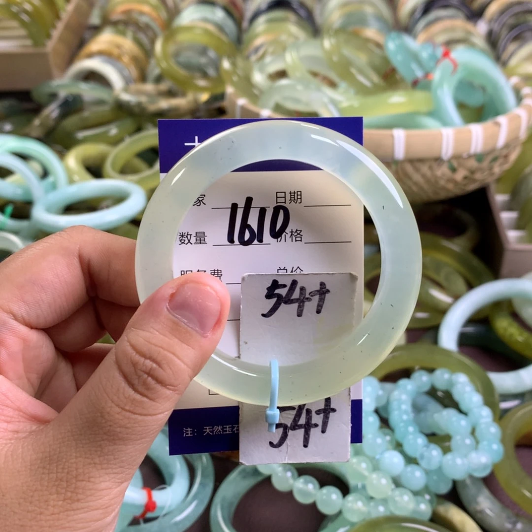 蛇纹石玉未镶嵌手镯161 0