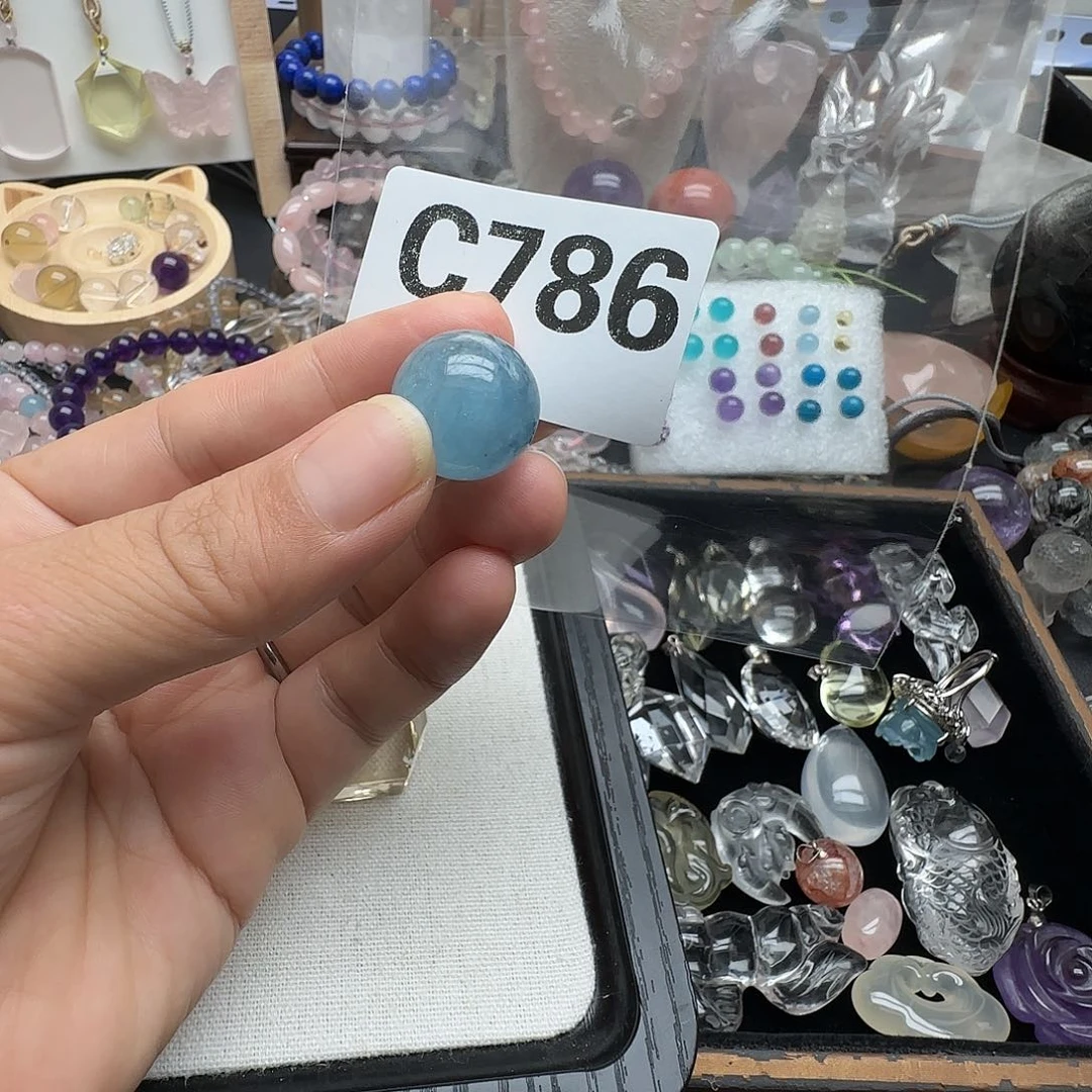 ****Y未镶嵌颈饰水晶单珠786