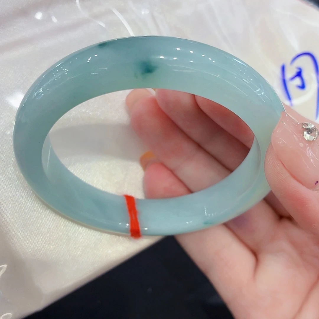 未镶嵌手镯翡翠天然缅甸翡翠手镯57