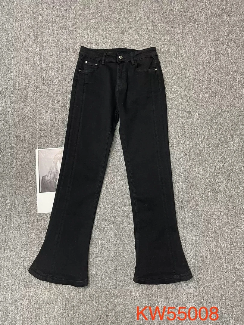 D31323南油爆款气质显瘦马蹄牛仔裤