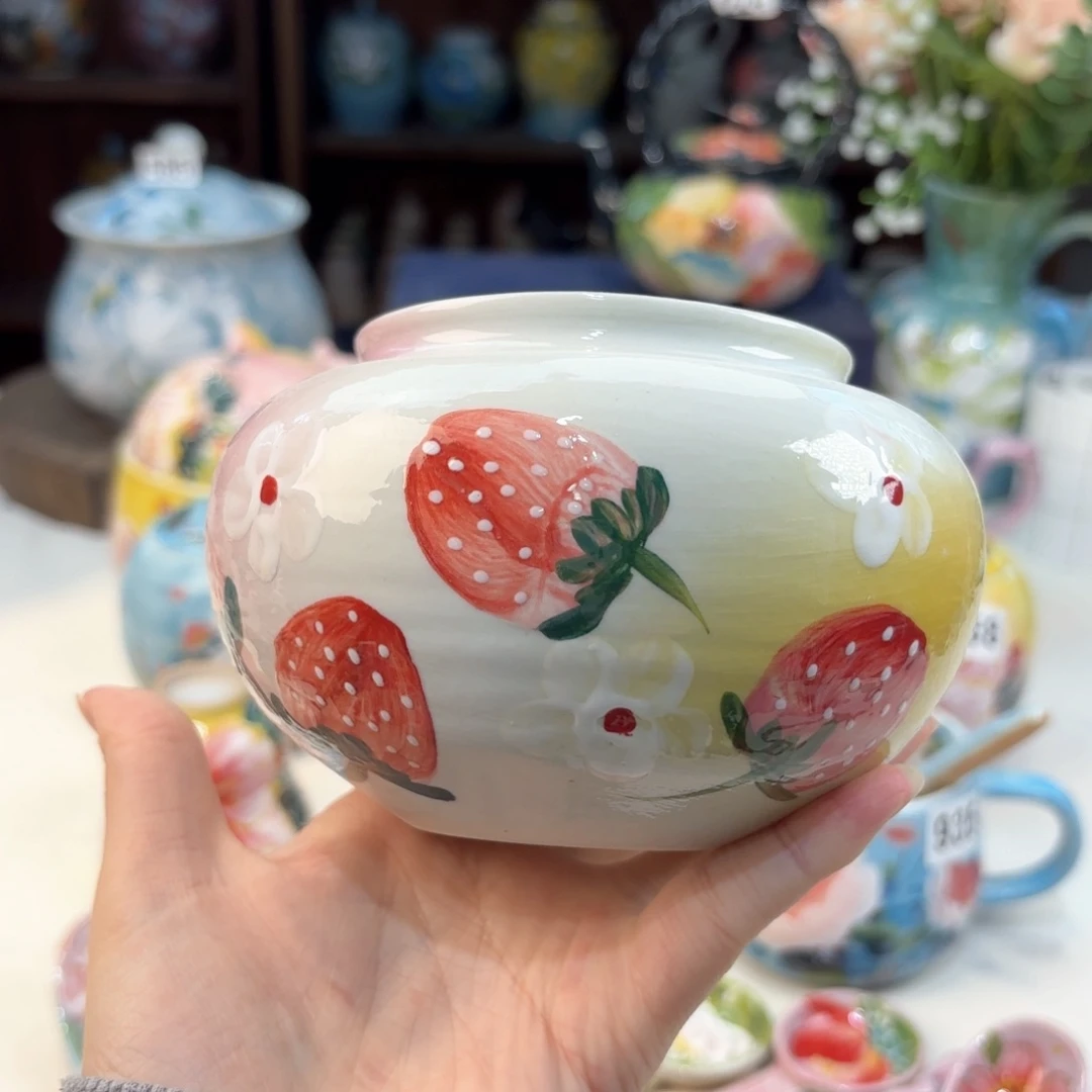 景德镇手绘高温釉下彩陶瓷茶具