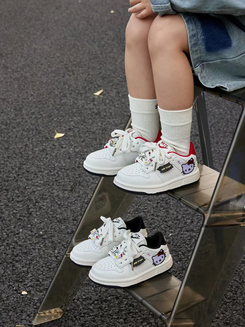 女童运动鞋2026春款儿童软底防滑低帮板鞋男童时尚百搭魔术贴3-15