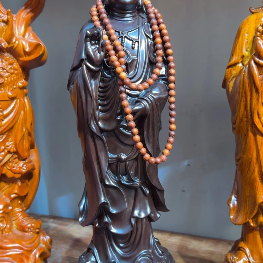 木你**的48公分黑檀木观音