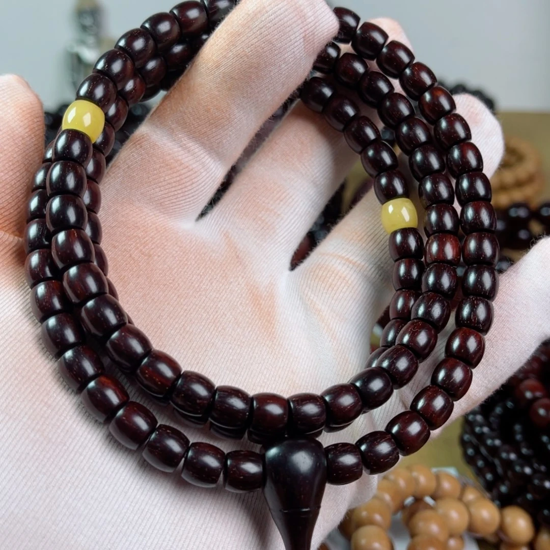 小叶紫檀手串/手链7.3/8直切高油密小满星