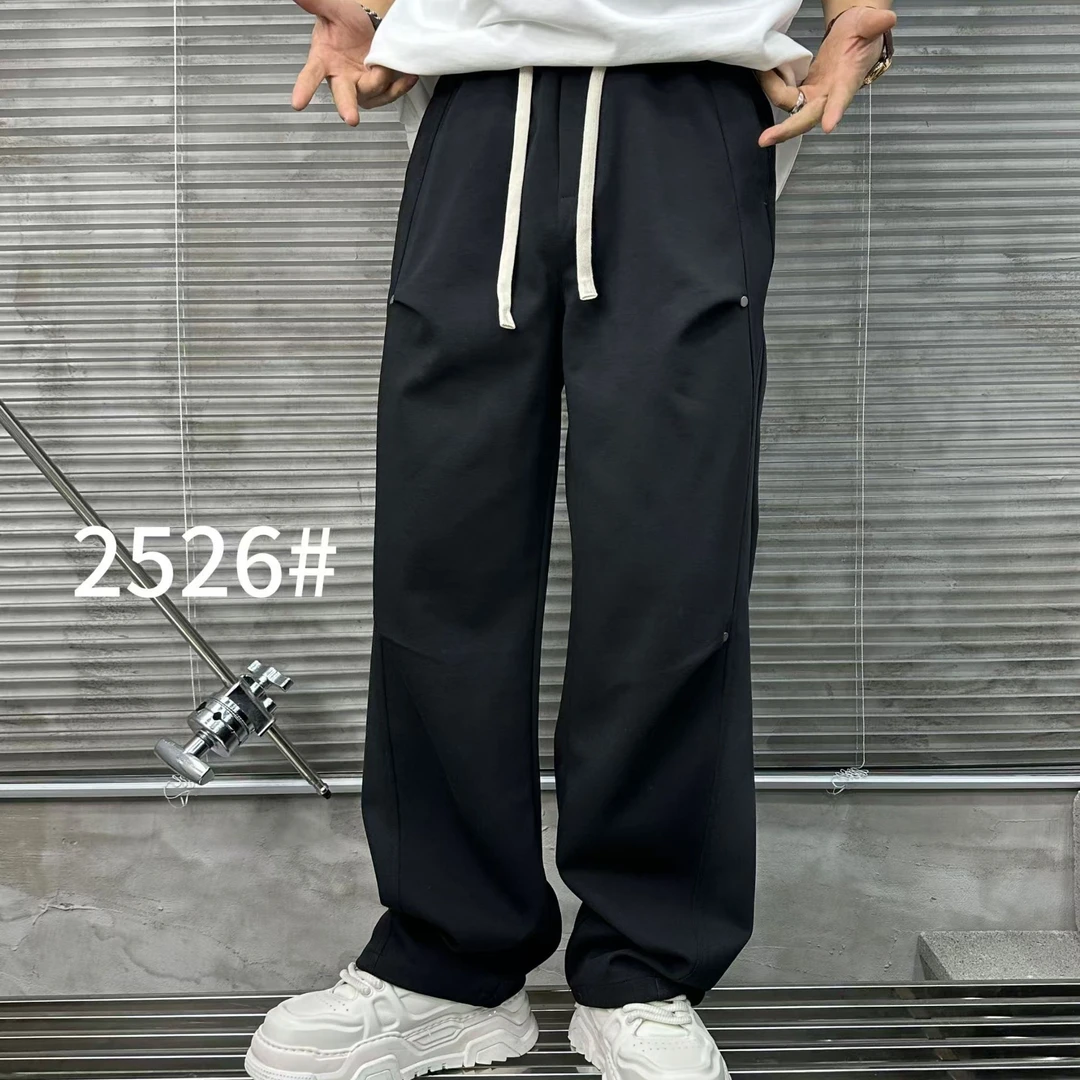 春季宽松直筒bayyg卫裤2526男士