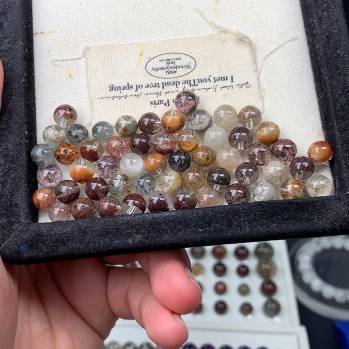 未镶嵌珠宝半成品水晶7mm+小鼻嘎不退换