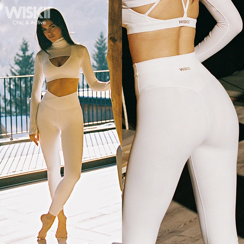 WISKIIV腰休闲运动长裤女户外跑步爬山修身健身裤训练瑜伽裤WS532