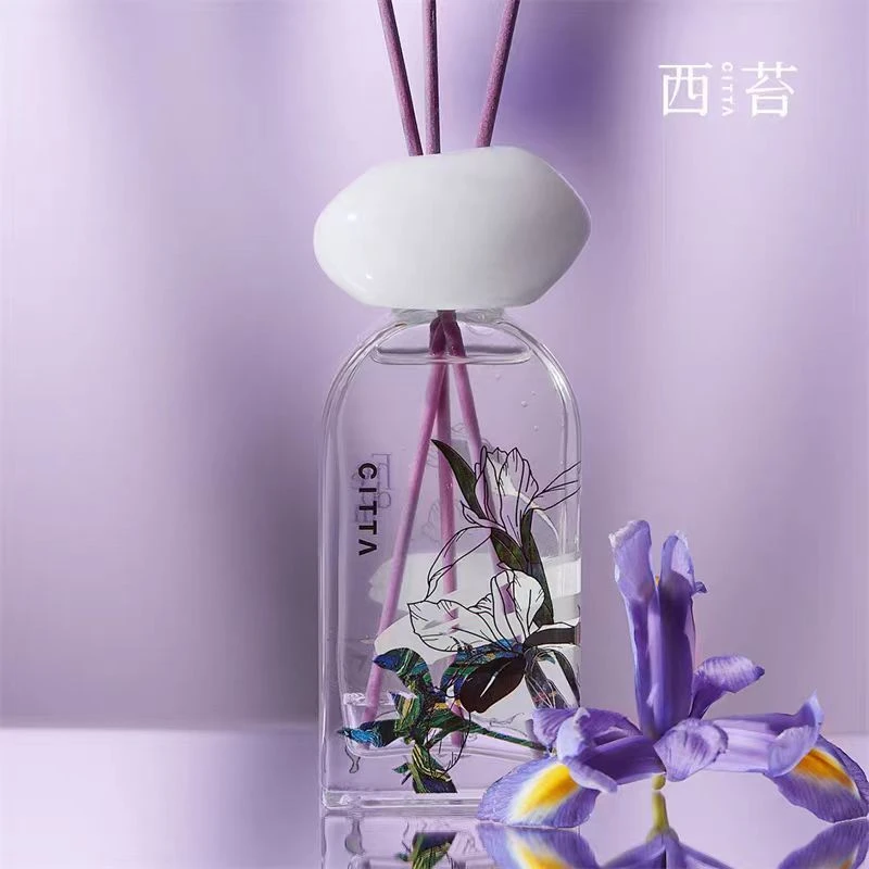 【100ml】摩瑟家居【CITT鸢尾流光香薰】HAZC玻璃花瓶摆件