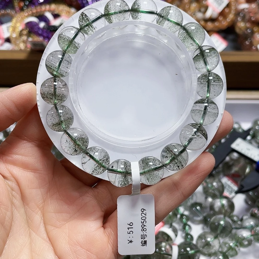 D***丽手链未镶嵌水晶绿幽灵11m