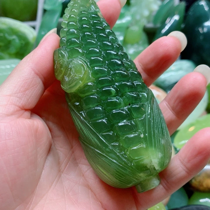 蛇纹石玉未镶嵌手把件