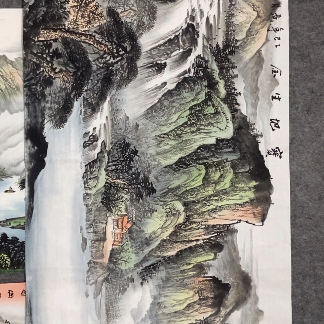好***真国画六尺精品山水画画画