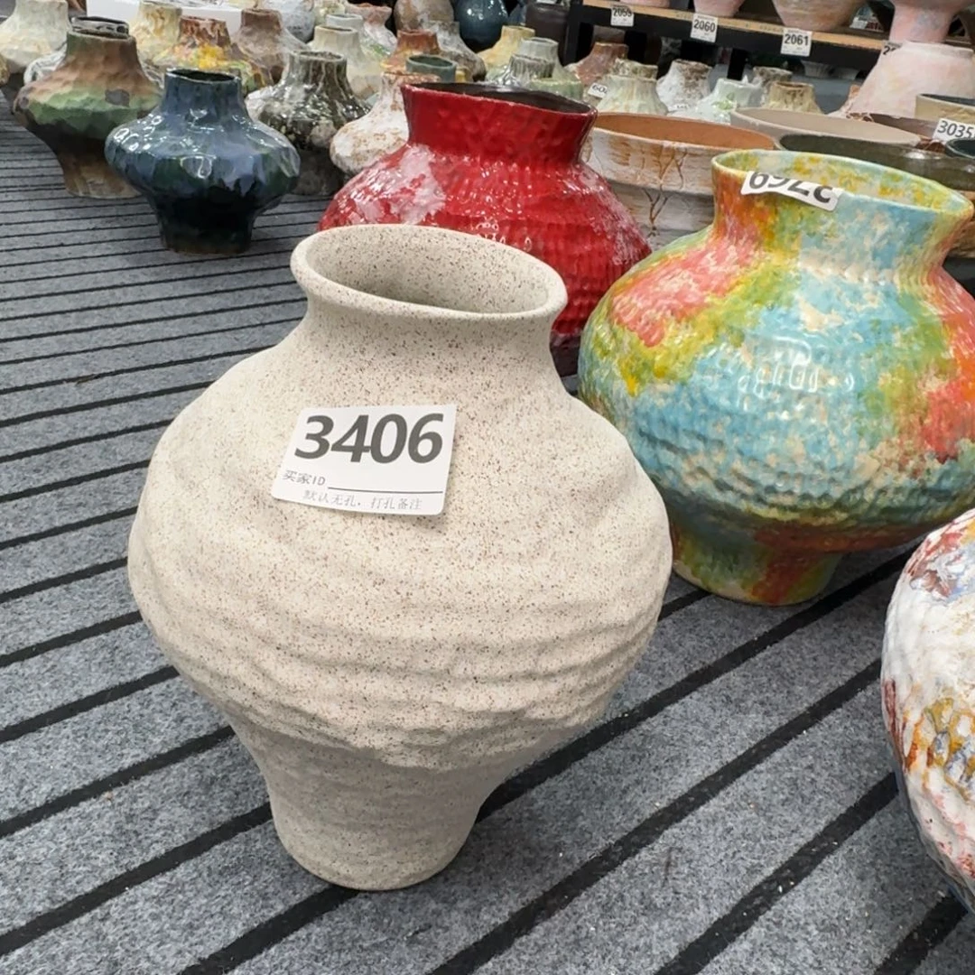 糖***宝摆件景德镇高温花瓶编码3406高28口8默认无孔