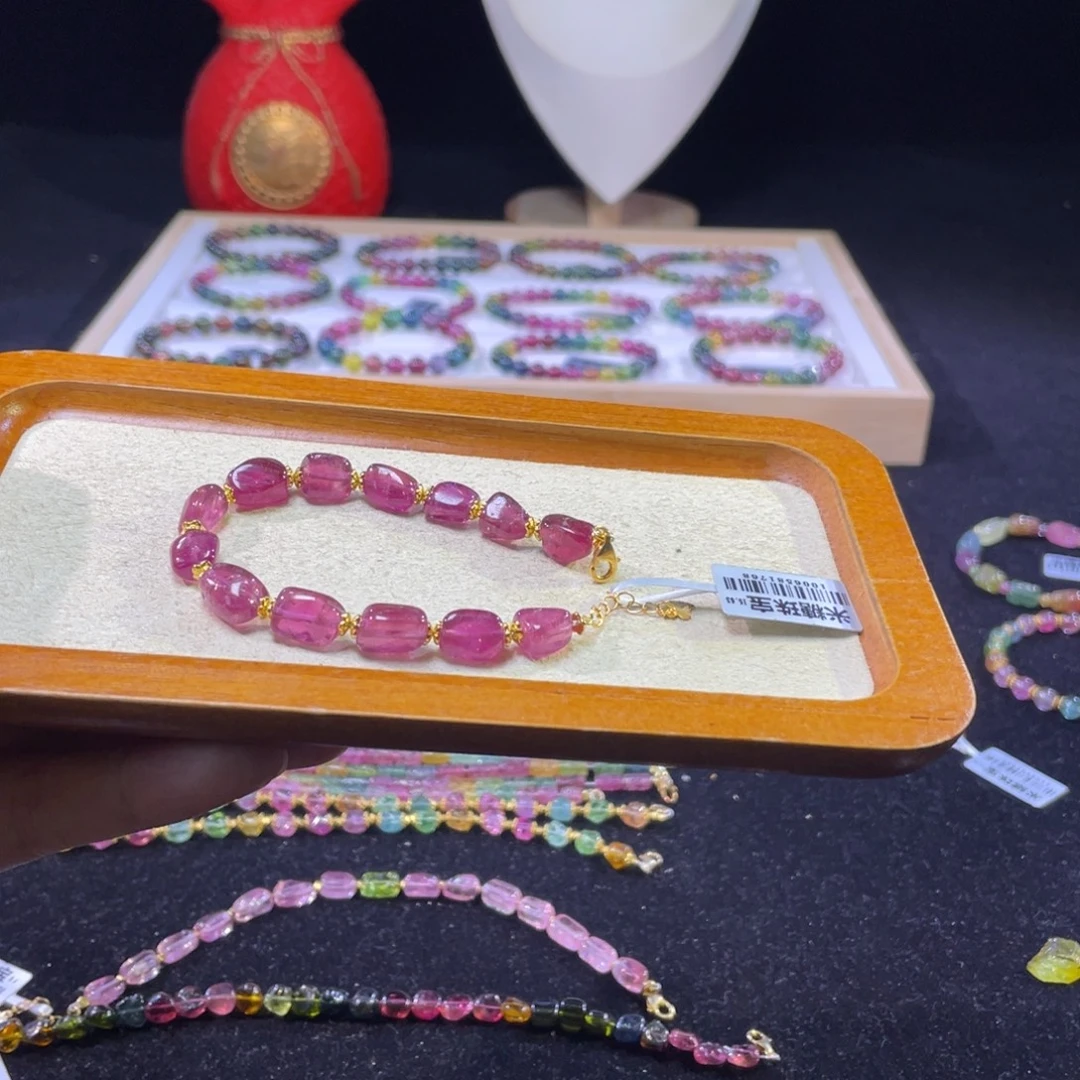 未镶嵌手链碧玺A23碧玺手链