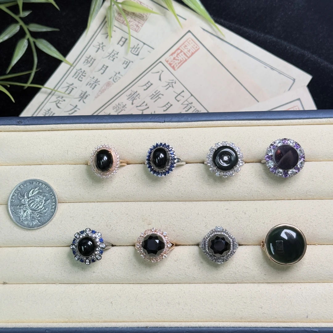 思懿珠宝   18k墨翠戒指-7800-1-GJ-多样性发一