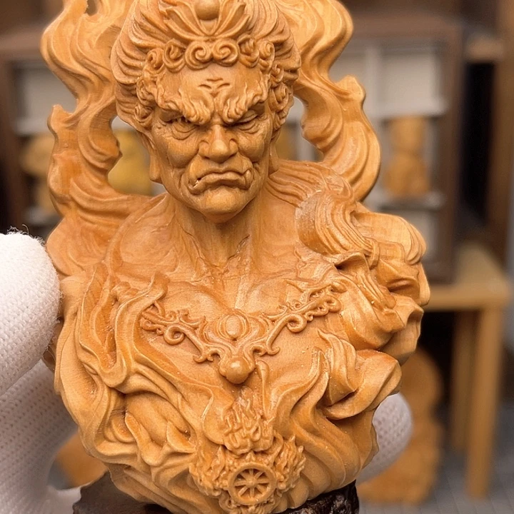 十公分不动明王摆件连带底座一套