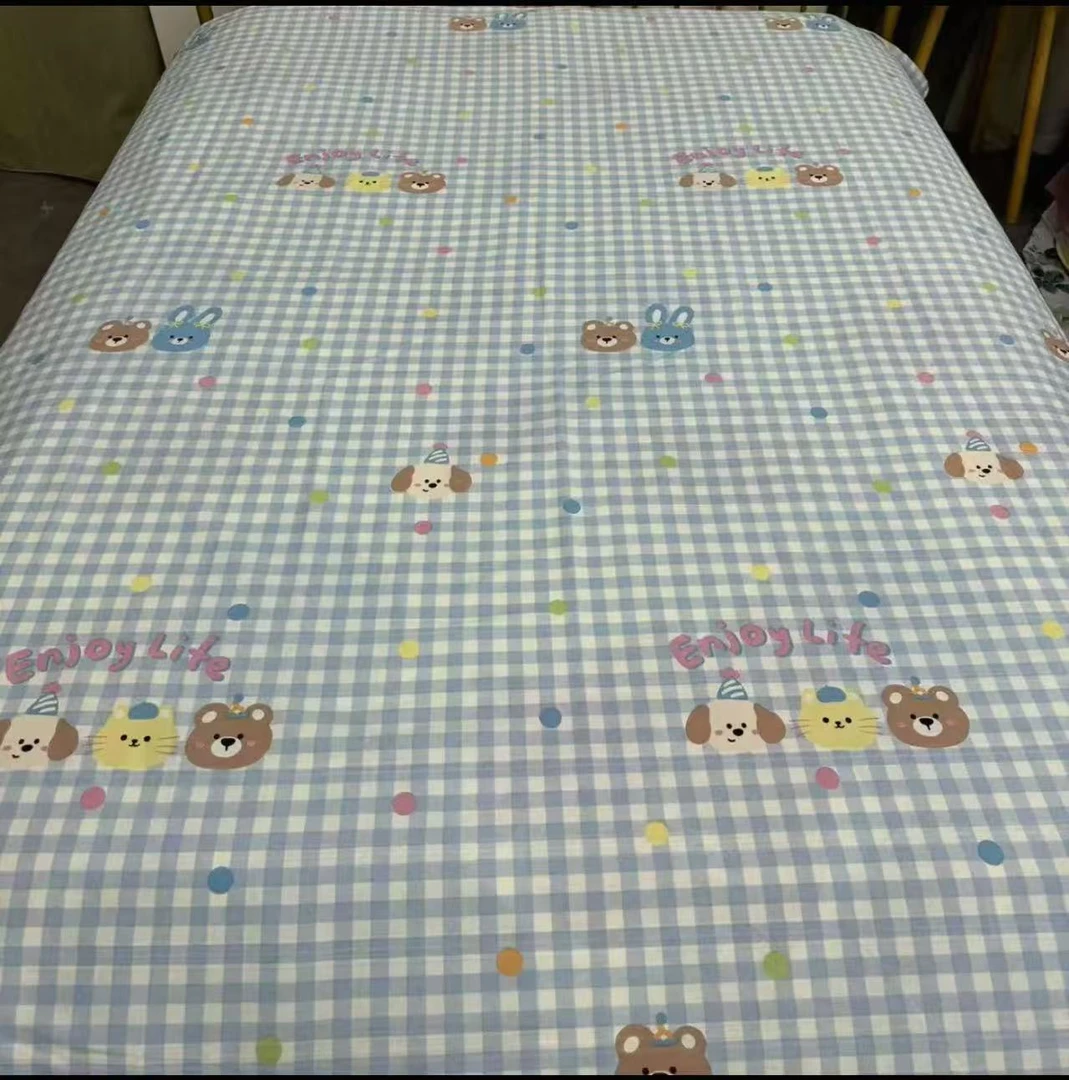 生日小狗-加厚加密缎条提花床单面料200cm*245cm