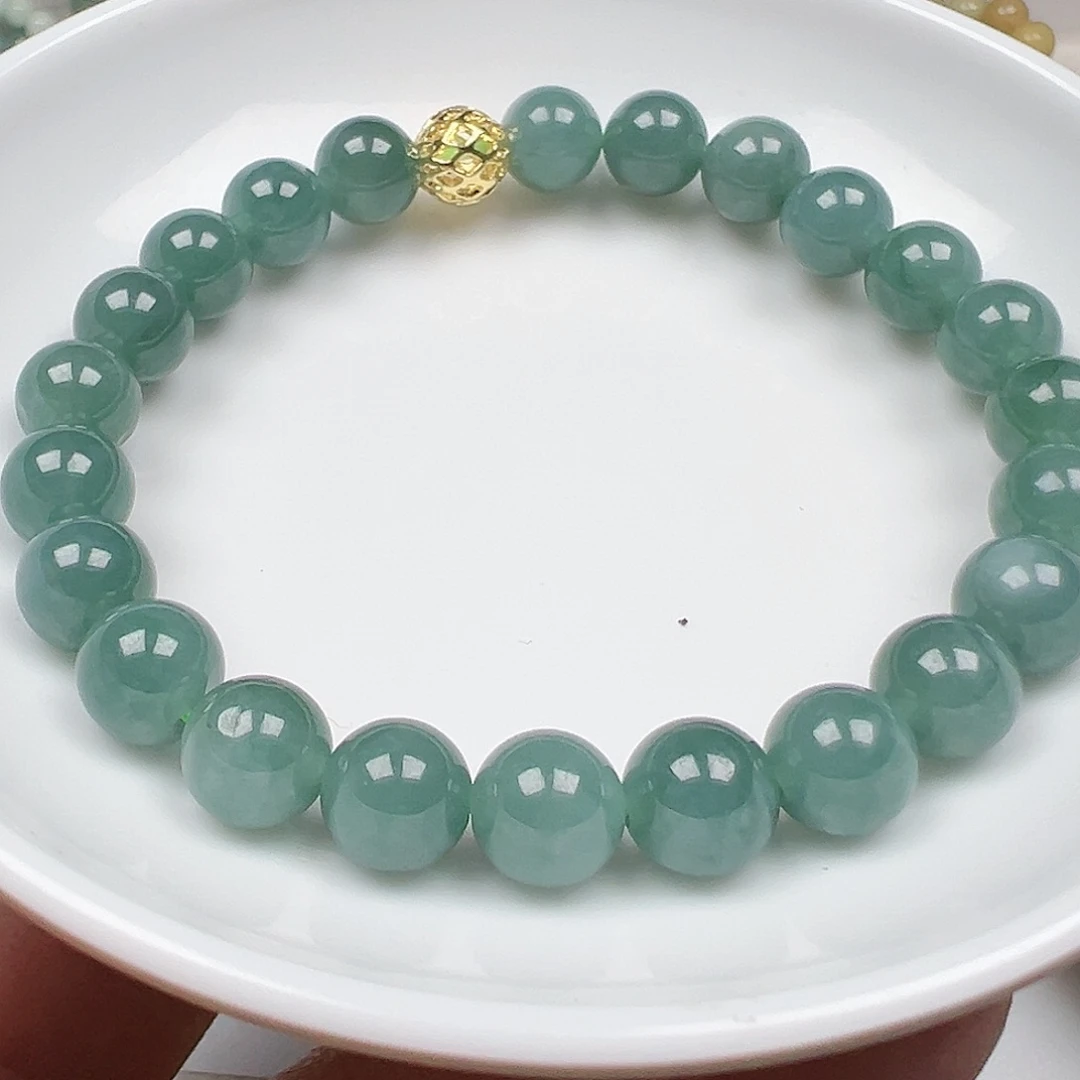 翡翠手链未镶嵌南货主老华