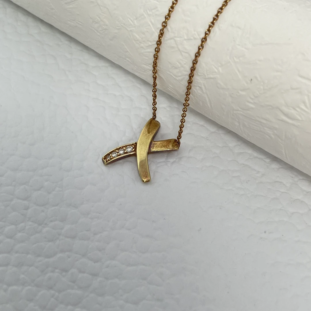 99新 Tiffany & Co./蒂芙尼 毕加索涂鸦系列X项链16173896