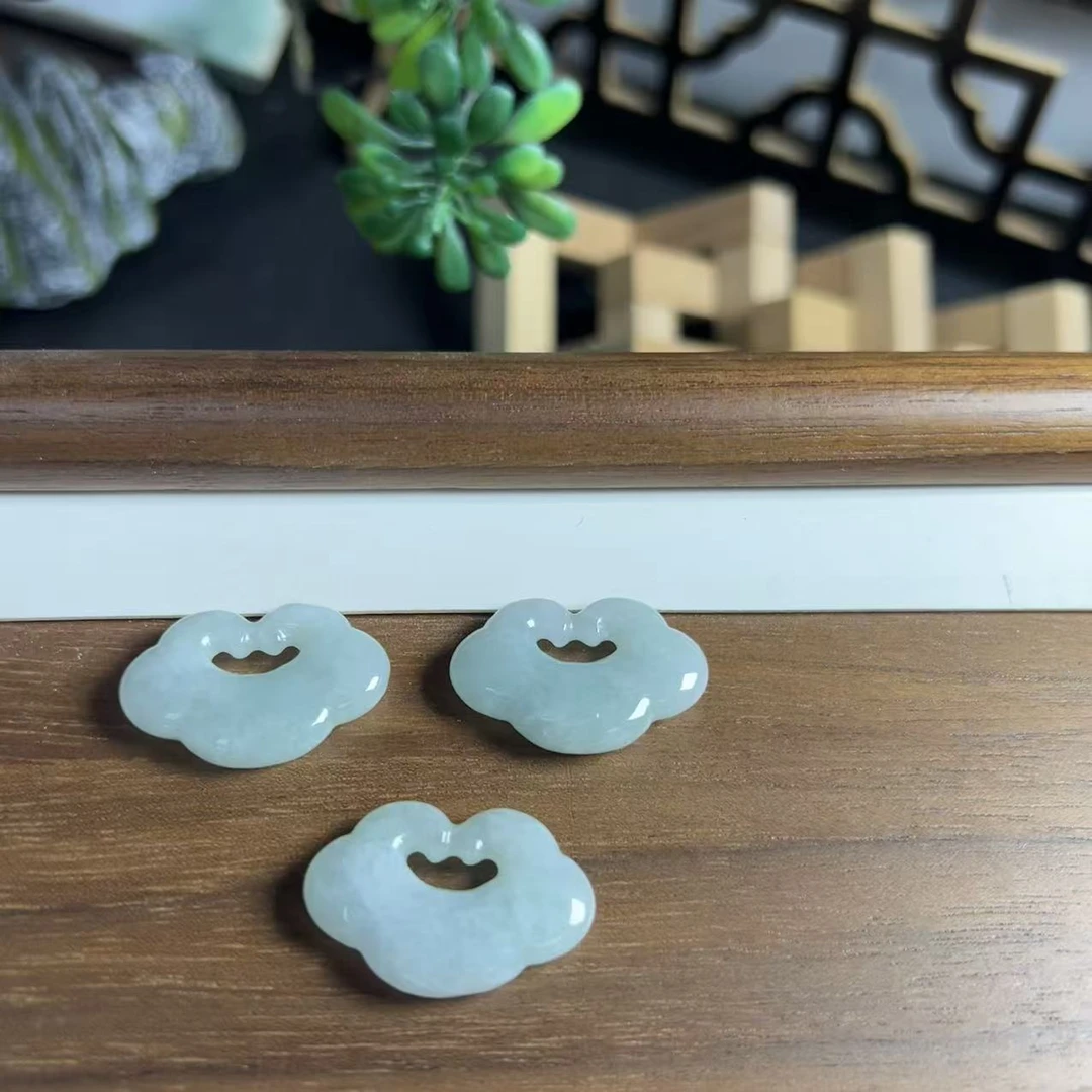 天然缅甸A货翡翠如意锁XJ121203@多样性发其一