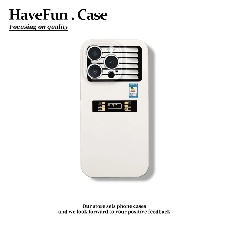 雅天立个性空调机菲林适用iphone16手机壳1514硬华为vivo小米oppo