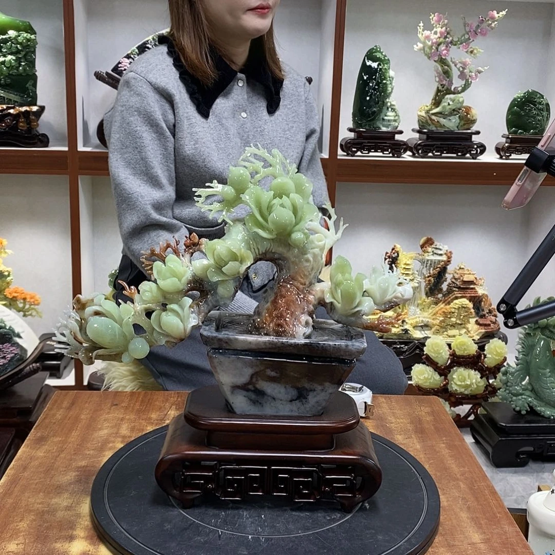 往***风玉山水摆件 玄关摆件