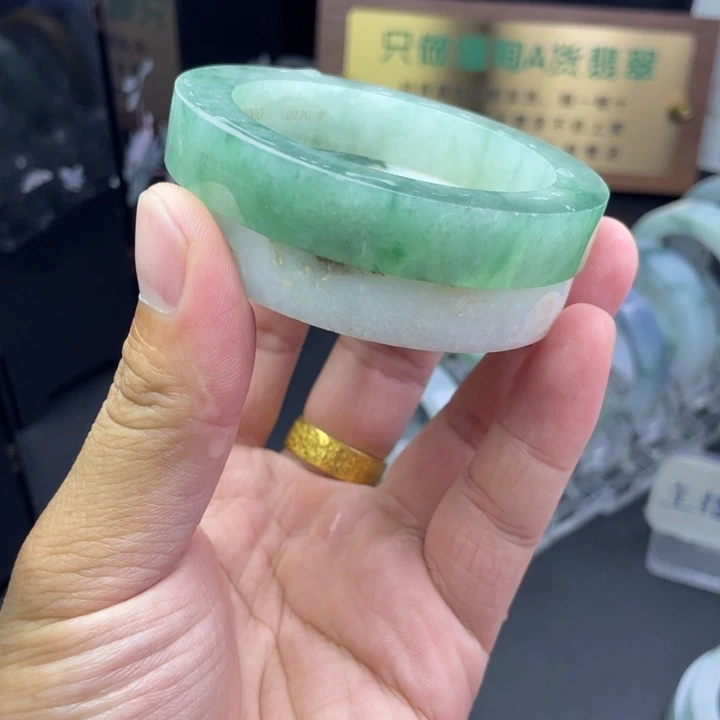 定制翡翠未镶嵌正圈57，61