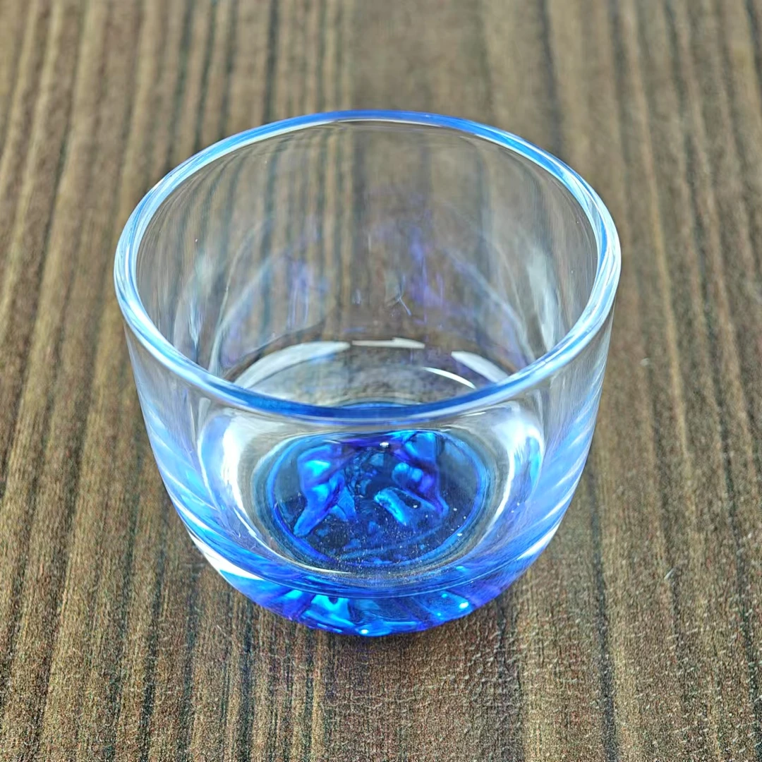 蓝底琉璃杯 A157