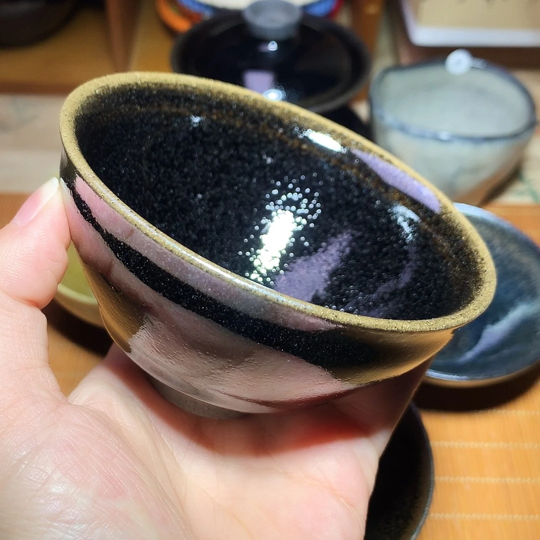 茶盏柴烧乌金盏主人杯