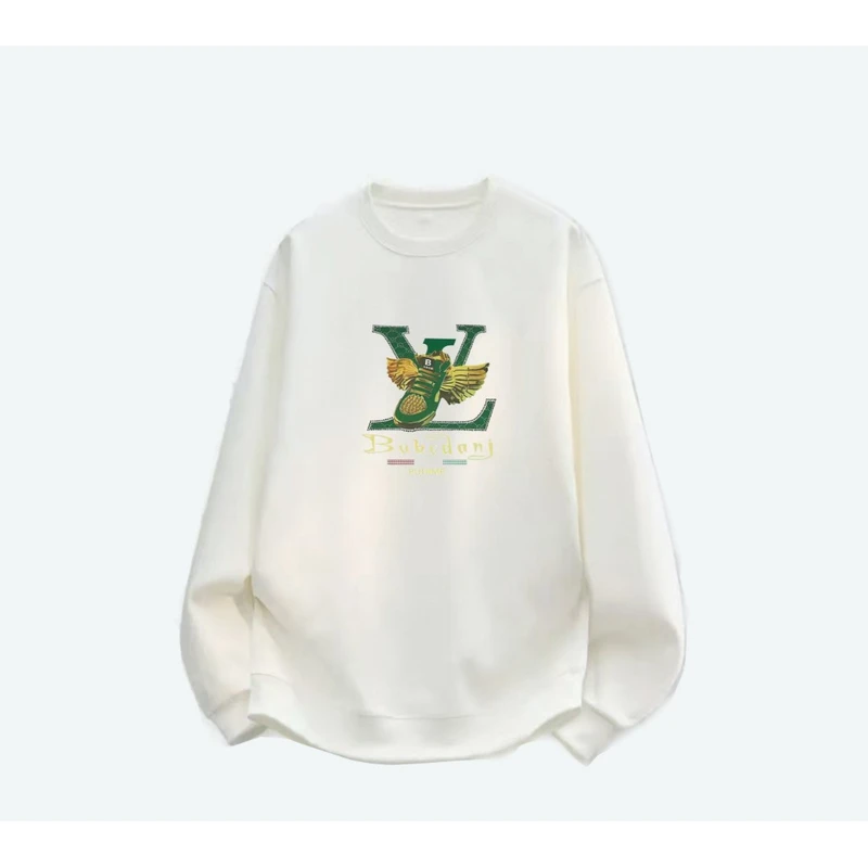 新款卫衣男女同款时尚印花圆领百搭春秋打底ins套头休闲男士