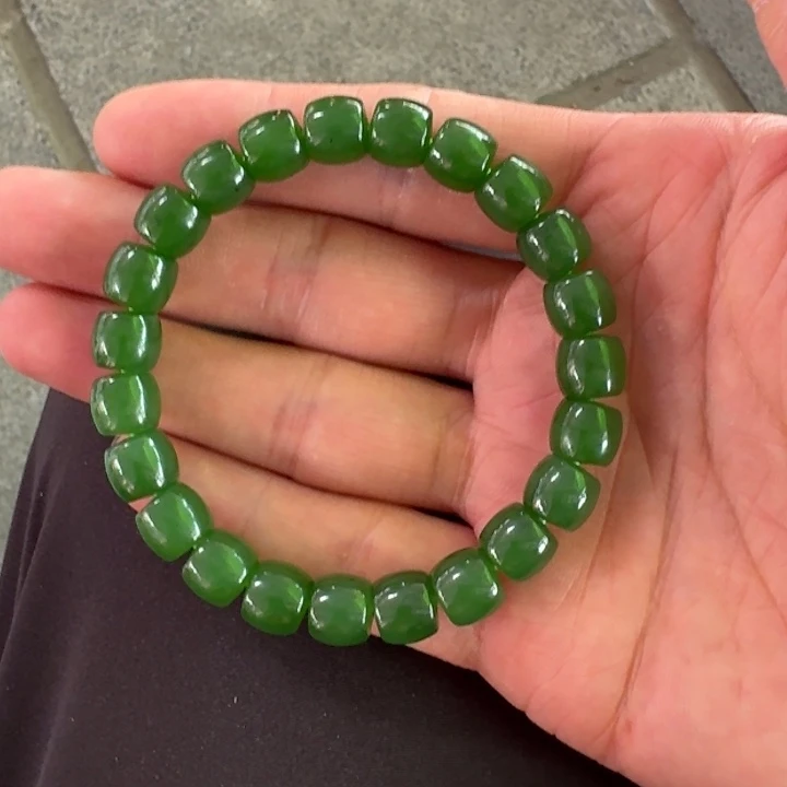 手链未镶嵌和田玉（碧玉）