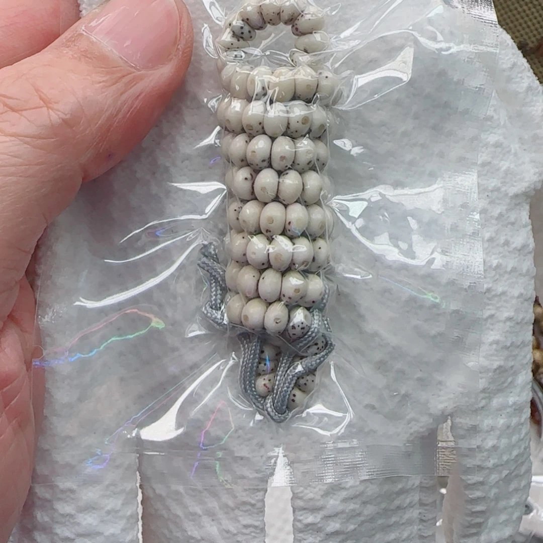 手串星月菩提糯冰大留白手工蒜瓣大肠6mm