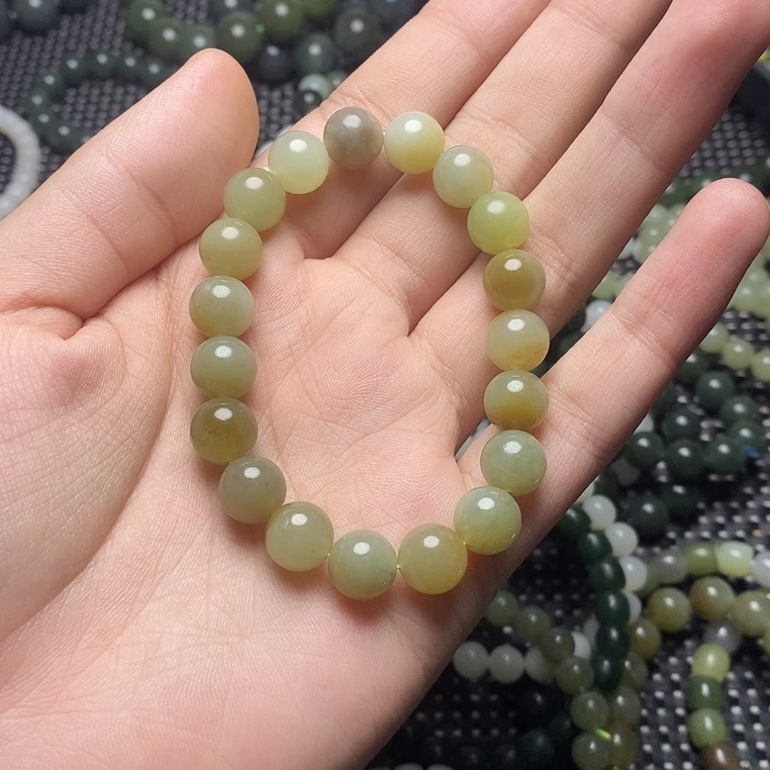 和田玉未镶嵌手串11