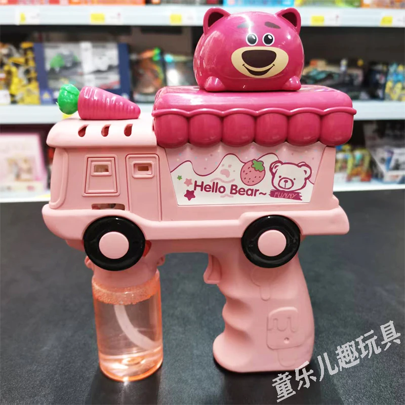 新款卡通泡泡机网红爆款多孔电动泡泡枪手持吹泡泡不漏水儿童玩具