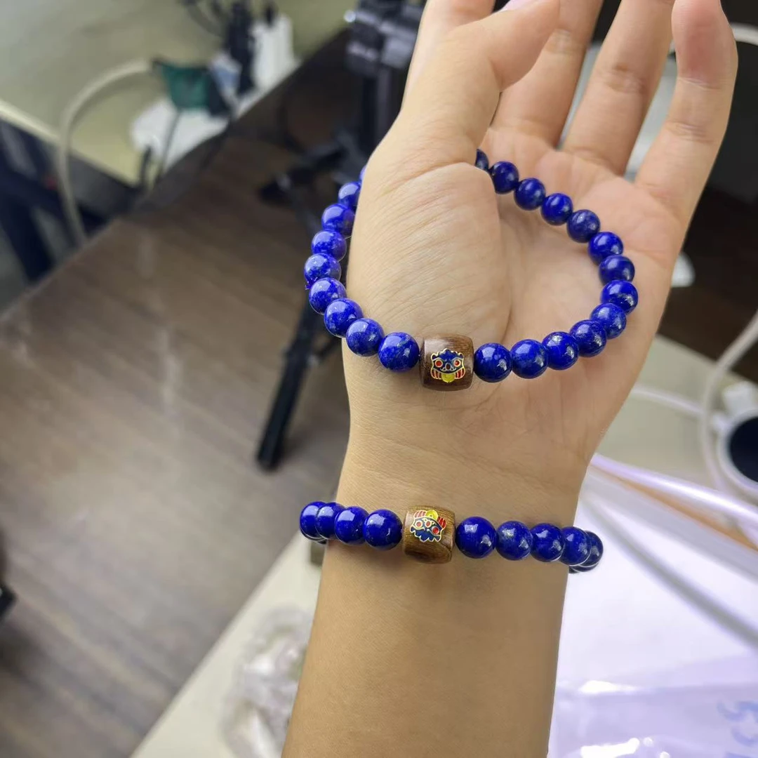 【梵东甄选】Z306-天然青金石设计款单圈手串手链-多样性发其一