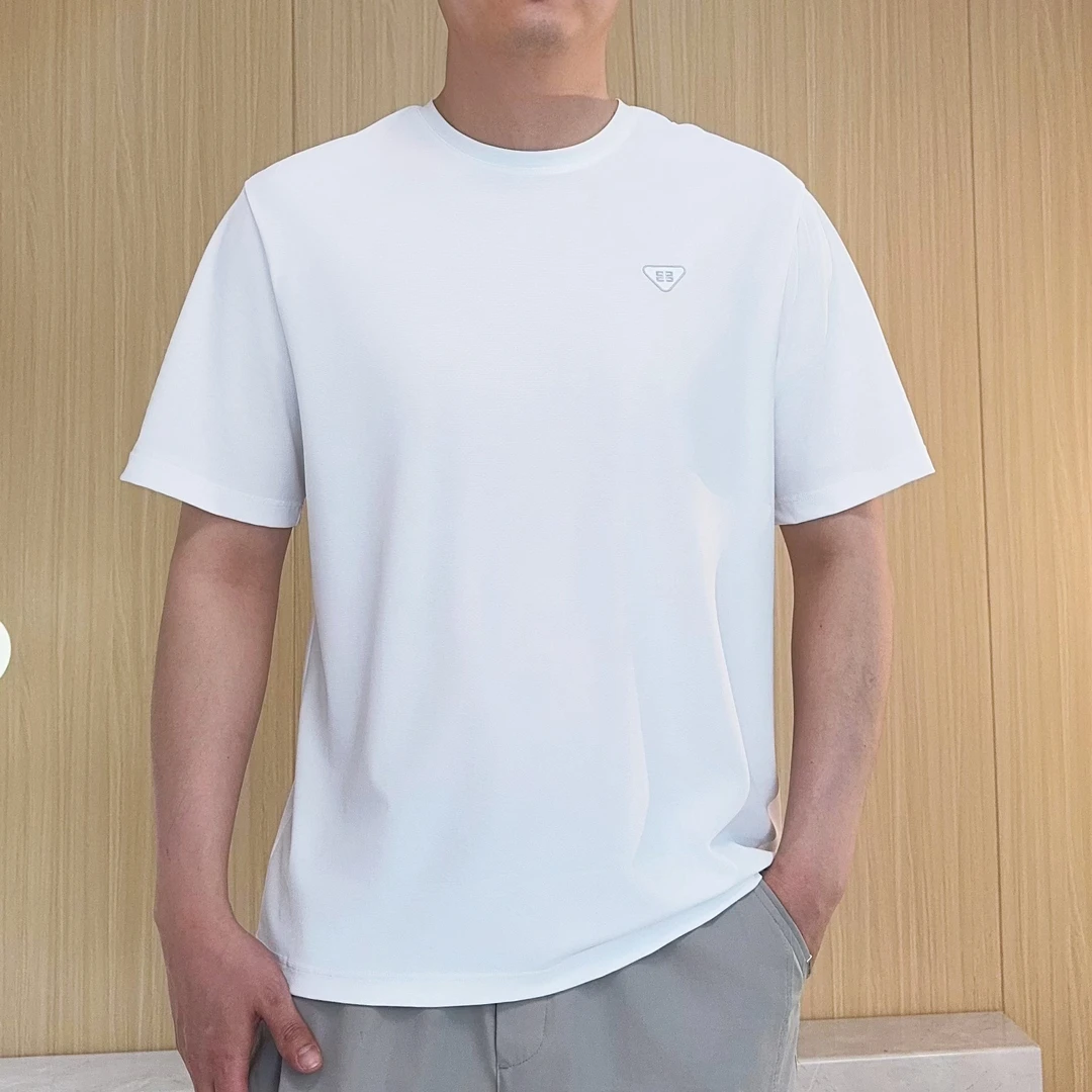 【速干透气】夏季新款T男士户外运动透气半袖冰丝正肩圆领短袖2683#