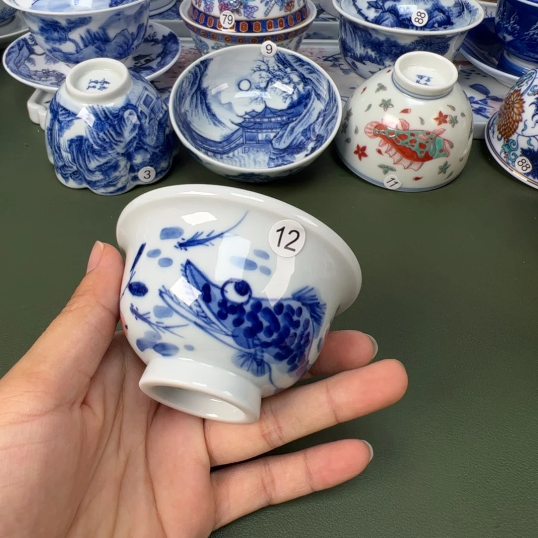 景德镇纯手工纯手绘茶具木木12