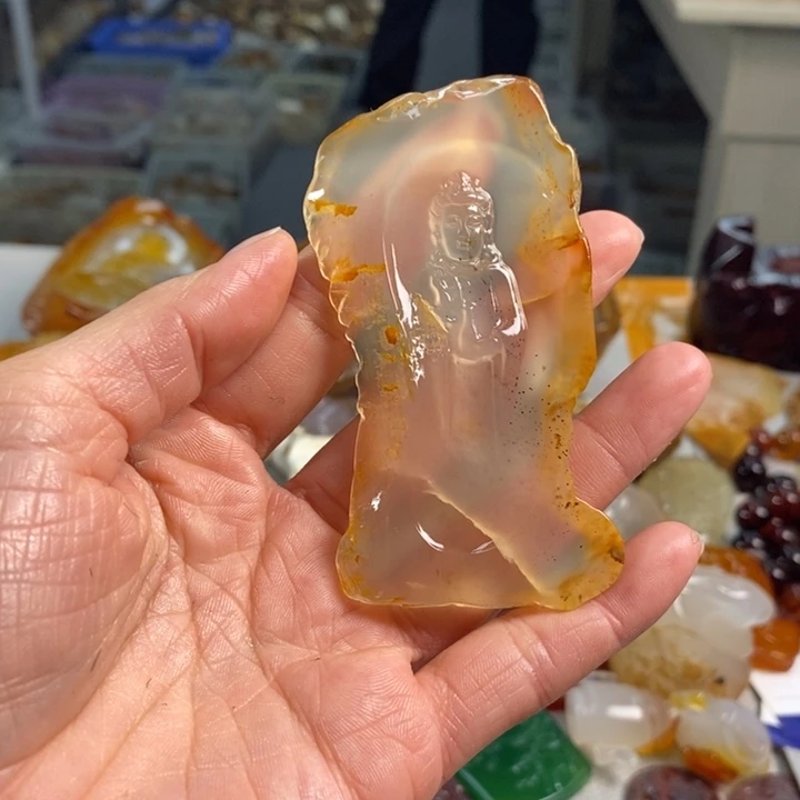 玛瑙/玉髓吊坠(不含链)未镶嵌