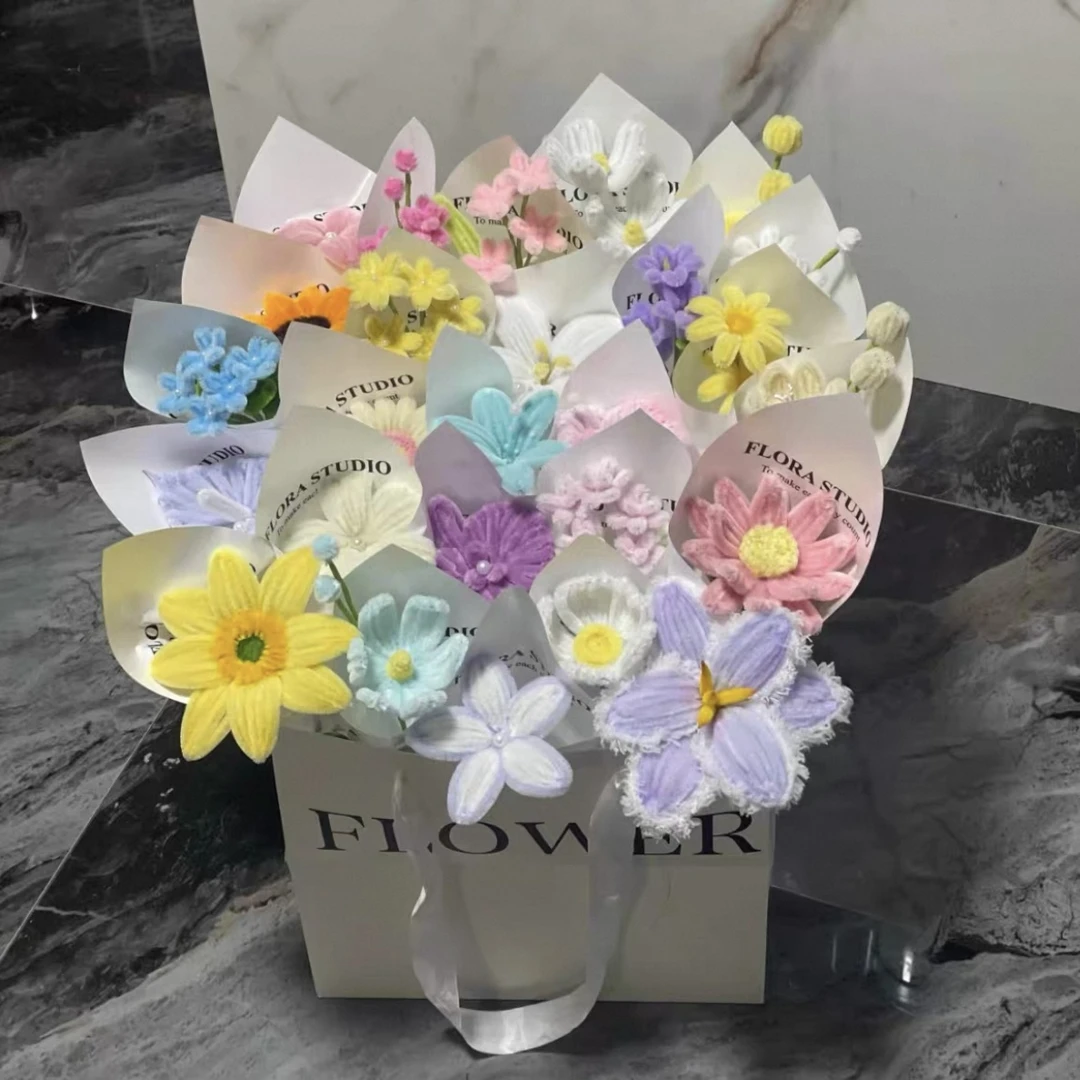 【材料包】一岁一礼扭扭棒手工DIY花束手工礼物自制送闺蜜朋友