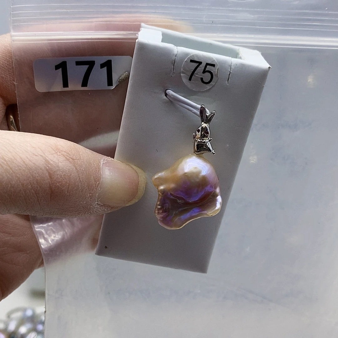 颈饰合金淡水珍珠