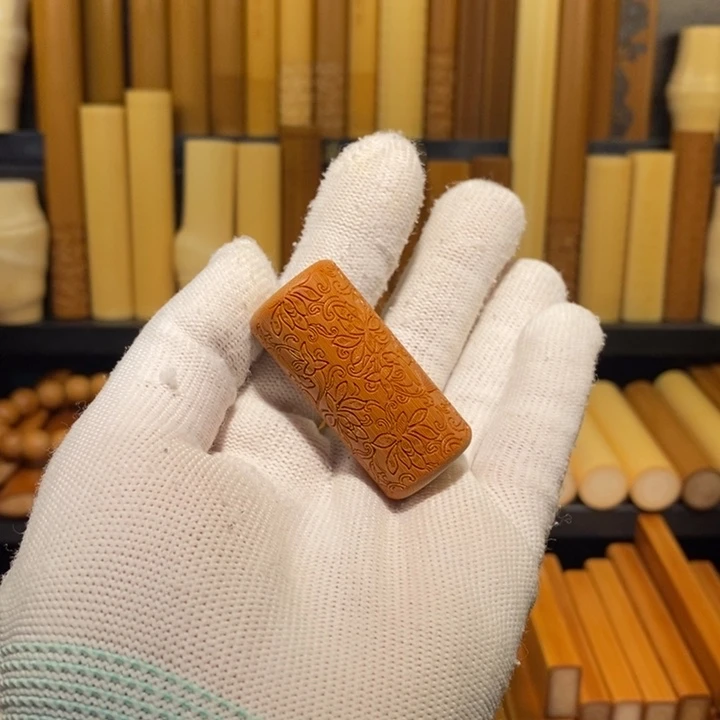 实心玉竹文玩手把件