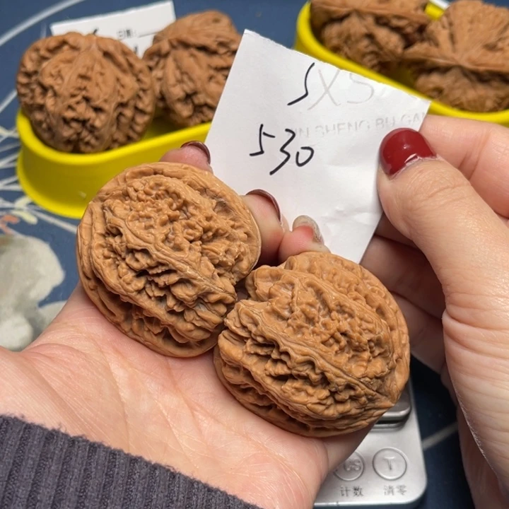 文玩核桃把件粗筋45