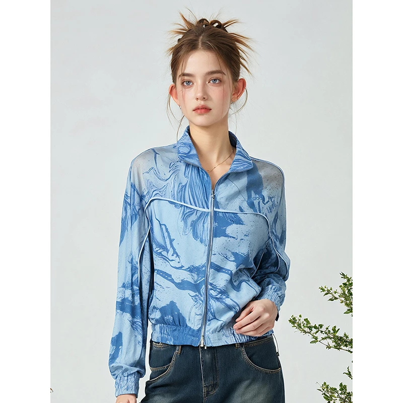 春夏新款时尚休闲百搭桑蚕丝外套 之72939E