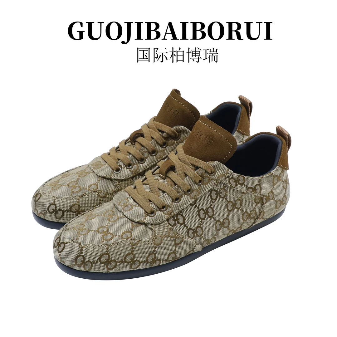 国际柏博瑞男鞋夏季2025新款低帮系带透气舒适休闲鞋潮流时尚板鞋
