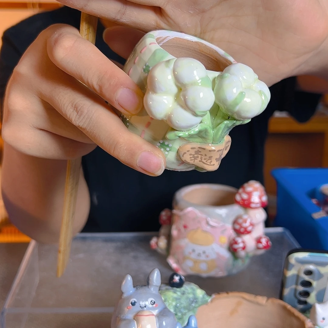 老梧家的手工多肉花盆